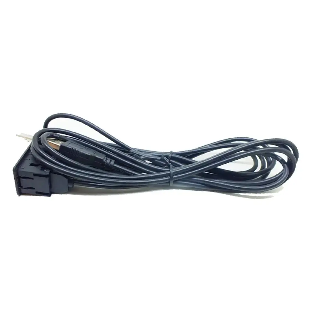 1.5M Car Vehicle Universal Dual USB Audio Dashboard Mounted Extension Cable