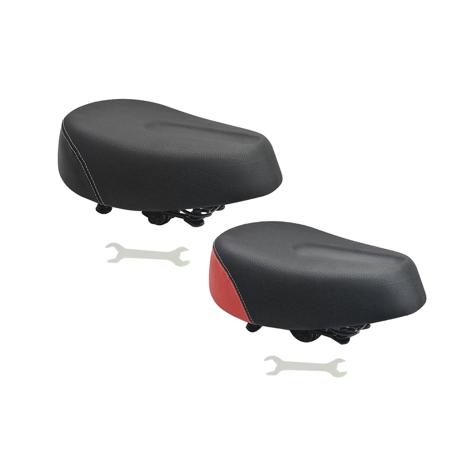 Selle De Vélo Enfant Avec Tige De Selle - Noire, Rembourrée, Similicuir - 21x13,5cm