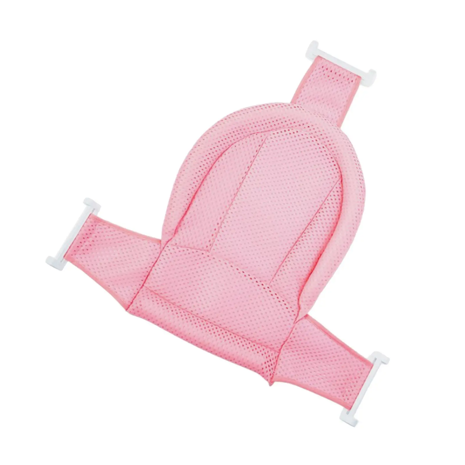 Baby Bath Seat Support Net Baby Shower Mat Adjustable Non Slip First Year Needs Newborn Bathtub Mesh Mat for Newborn Boy Girl