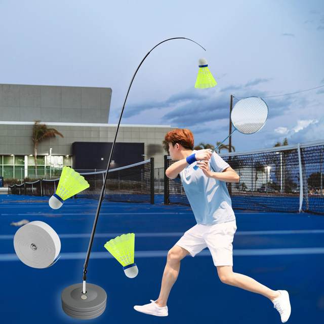 Entraîneur de badminton unique, ensemble d'entraînement de badminton,  amusant, intérieur, brillant, joueur IkSingle, rebond, balançoire  d'entraînement - AliExpress