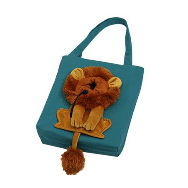 Borsa A Tracolla A Forma Di Leone Per Animali - 40x35cm, Traspirante, Con Coulisse Per Gatti E Cani Piccoli - Foto 4
