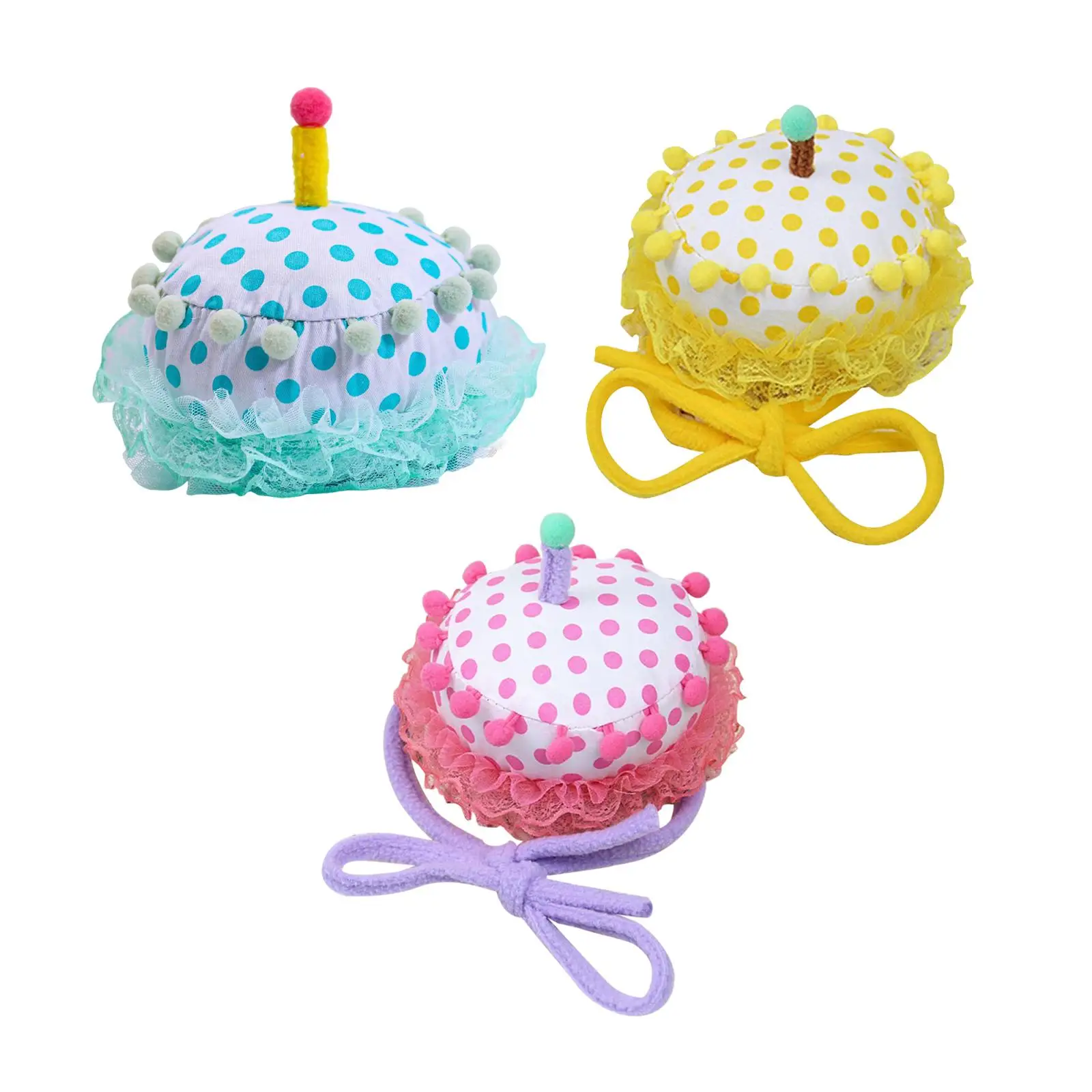 Lovely Birthday Cake Hat Party Hats Washable for Masquerade Play Theme Party