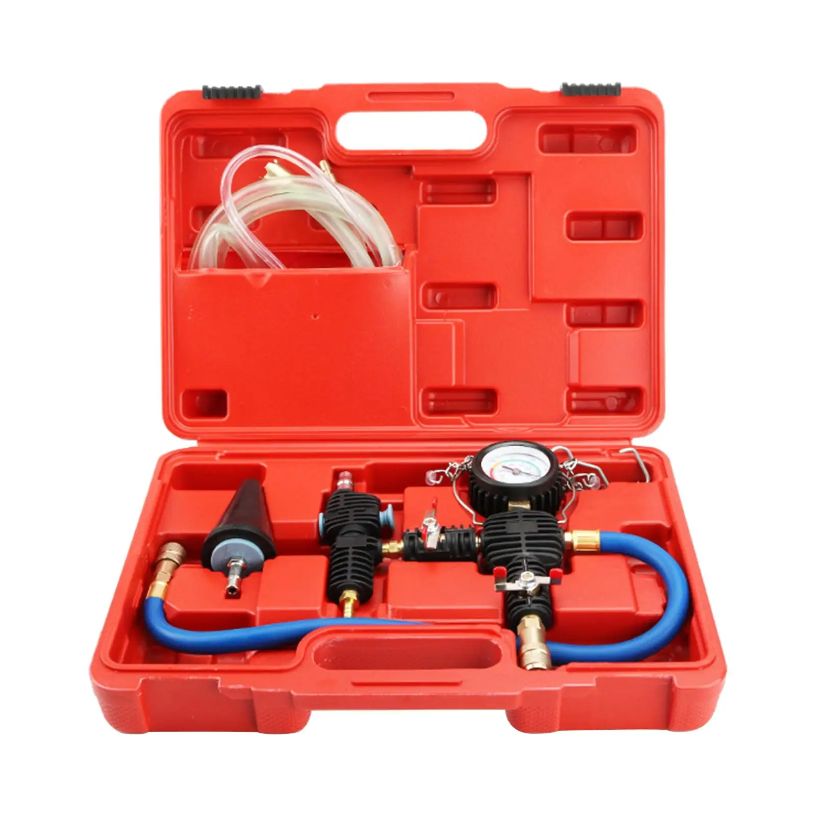 Car Vacuum Coolant Purging Tool KI, with Hose Water Tank Vacuum Antifreeze Filler Set Replace Tool Set Universal for Truck SUV