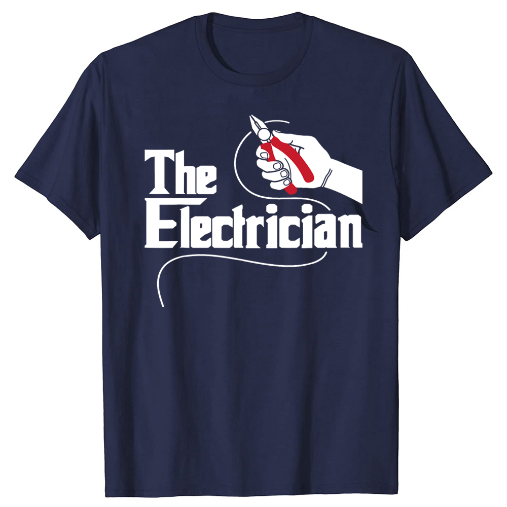 Neuheit der Elektriker Elektro werkzeuge Wiremen Reparatur mann Verkabelung T-Shirts Streetwear Kurzarm Geburtstags geschenke Sommer T-Shirt – Detail 3