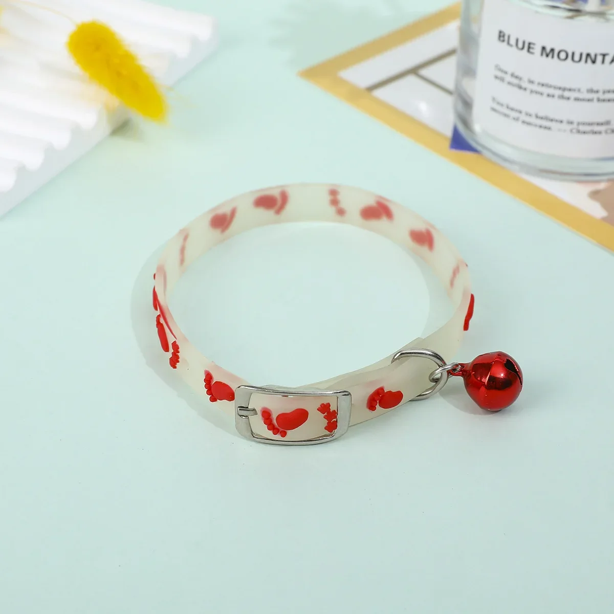 Title 5, Collier lumineux en Silicone pour chat, petit c...