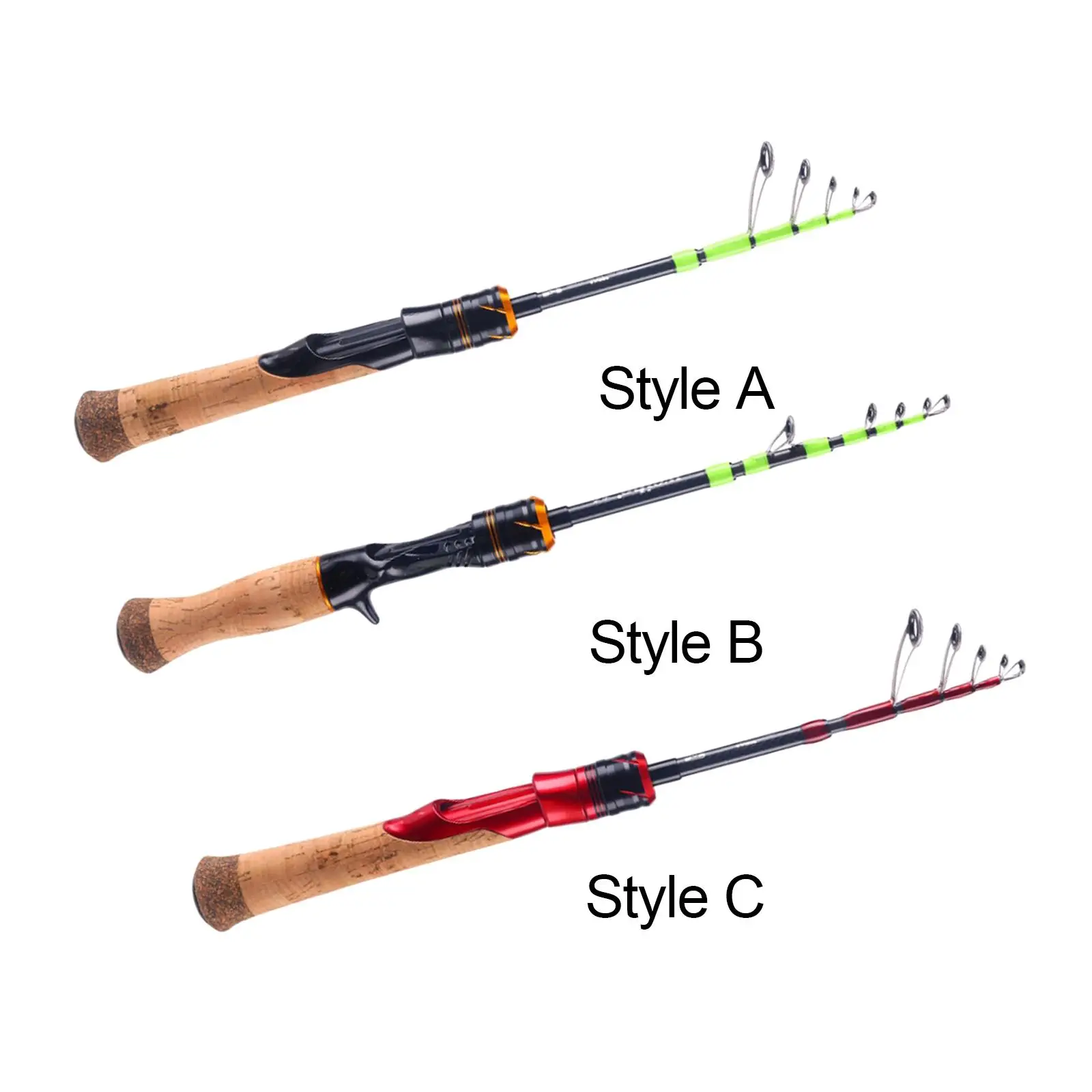 Telescopic Fishing Rod Non Slip Handle for Reservoirs Sea Fishing Trout