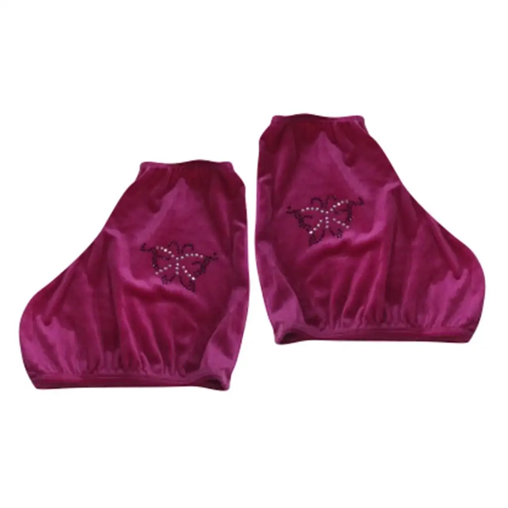1 Pair Figure Ice Skating Boot Covers Warm Velvet Overshoes Protector