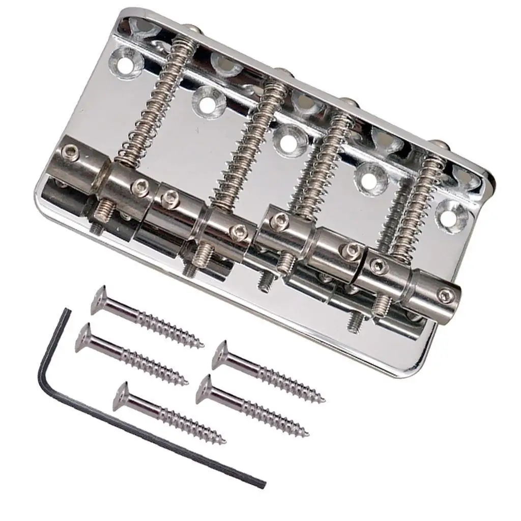 1 Set of 4 Electric Bass Bridge Spare Parts for Your Old And Dirty 
