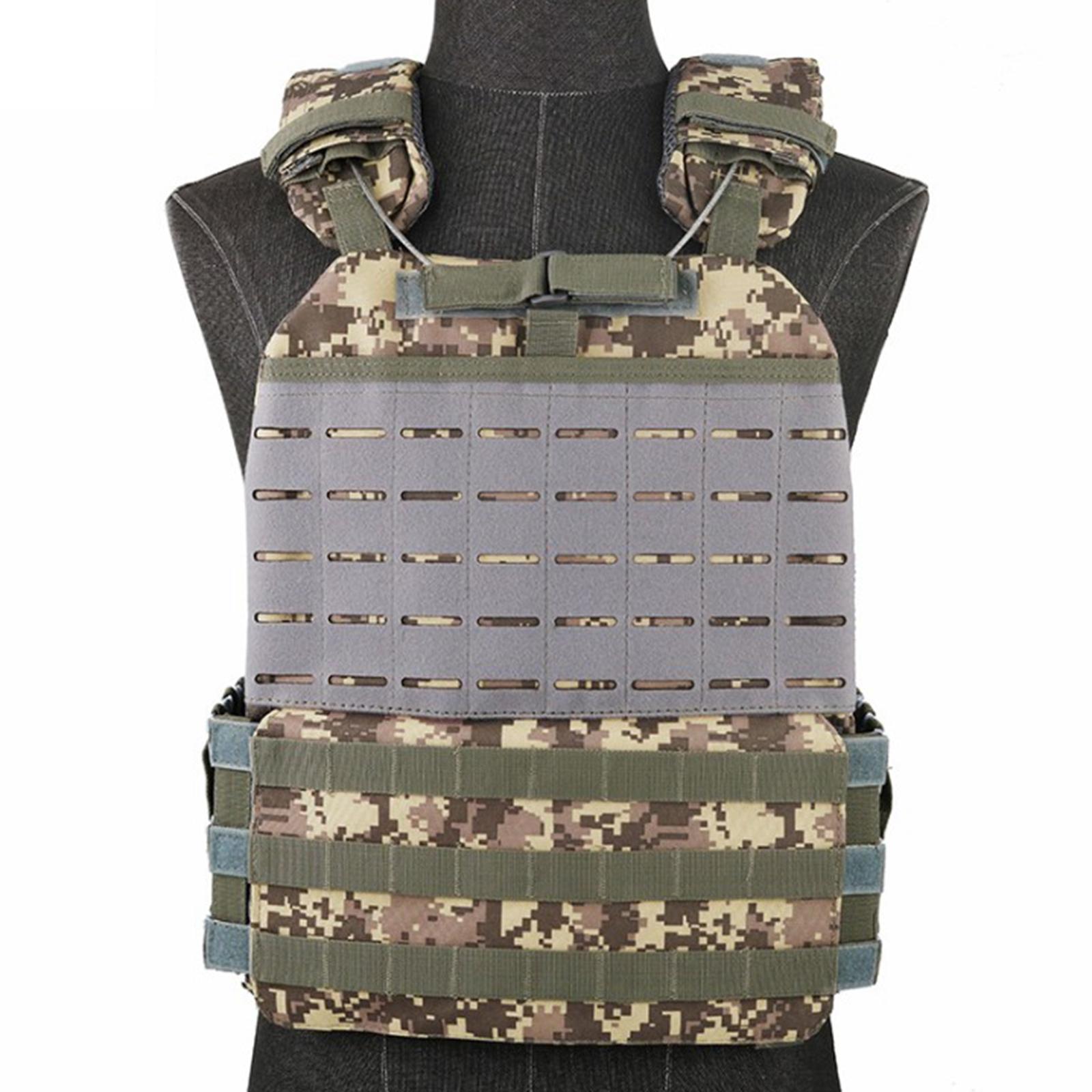 Tactical Military Assault Vest Weight-Bearing Vest for Army Combat Game Jungle