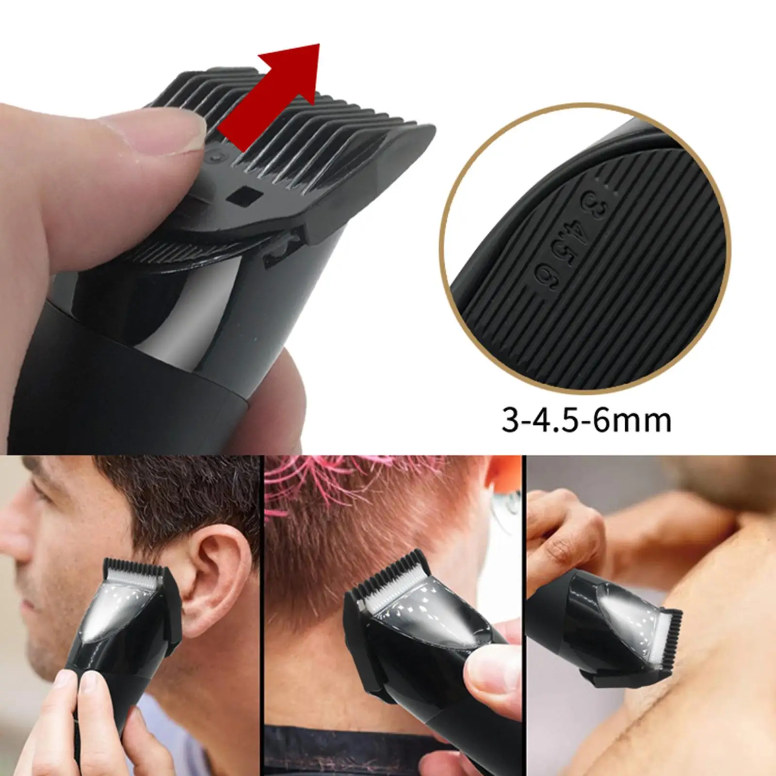 Hair Clippers Trimmer Double Head Cordless Rechargeable for Pubic Beard Nose