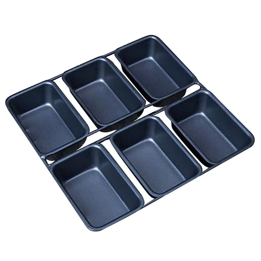 Bread Pans for Baking Mini 6 Cavities Kitchen Sweet Sweet Breads Pastry Cake for Home Kitchen Cafe Shop Use