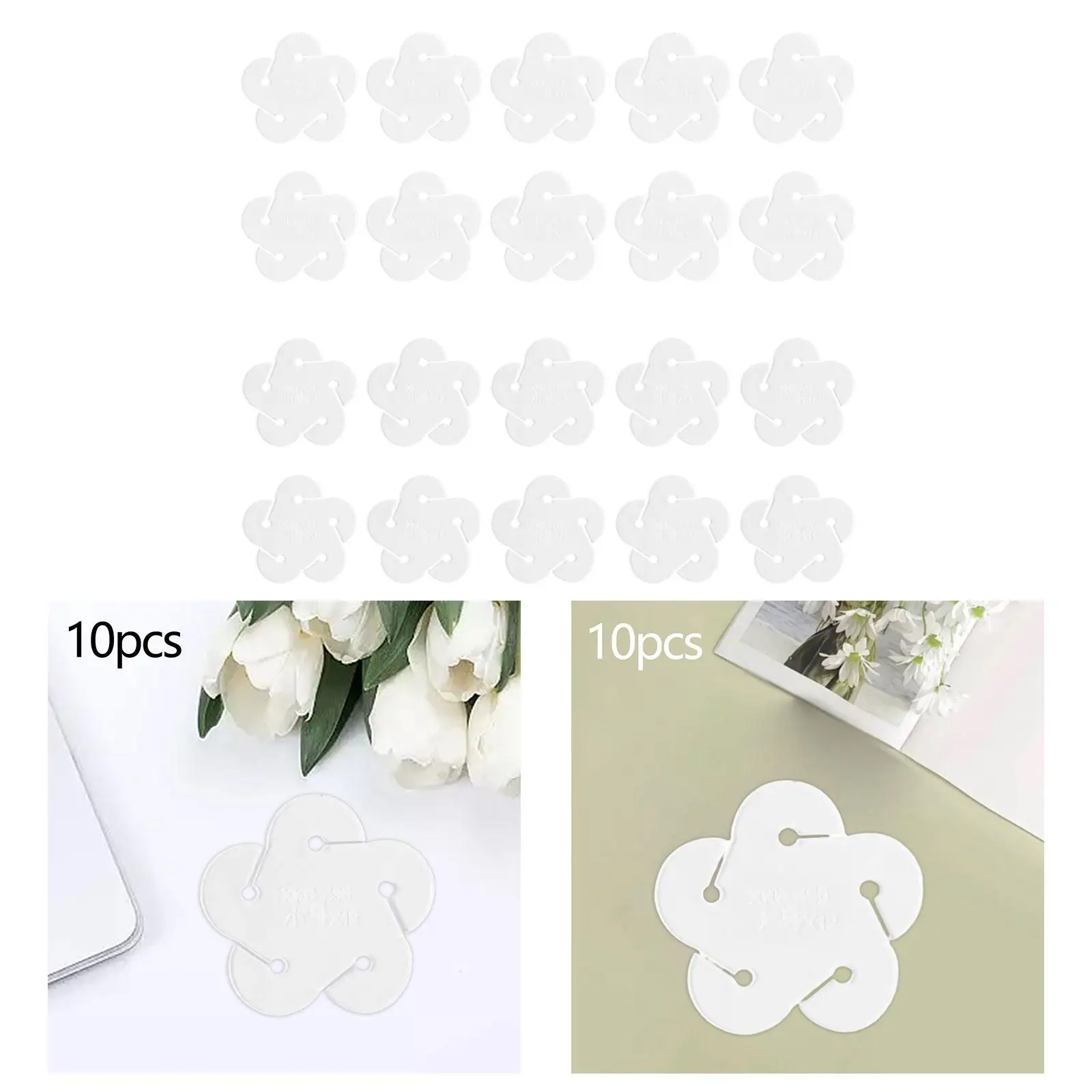 10 Pieces Key Chain Multifunction Durable Handmade Sewing Tool Leather Craft Pattern Stencil for Marking Stitching Devices