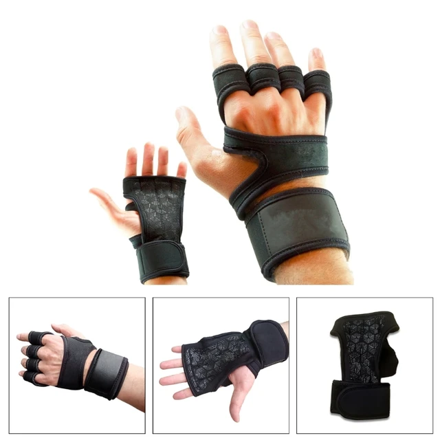 HomeGym Exercise Gloves with Adjustable Strap and Finger Loops