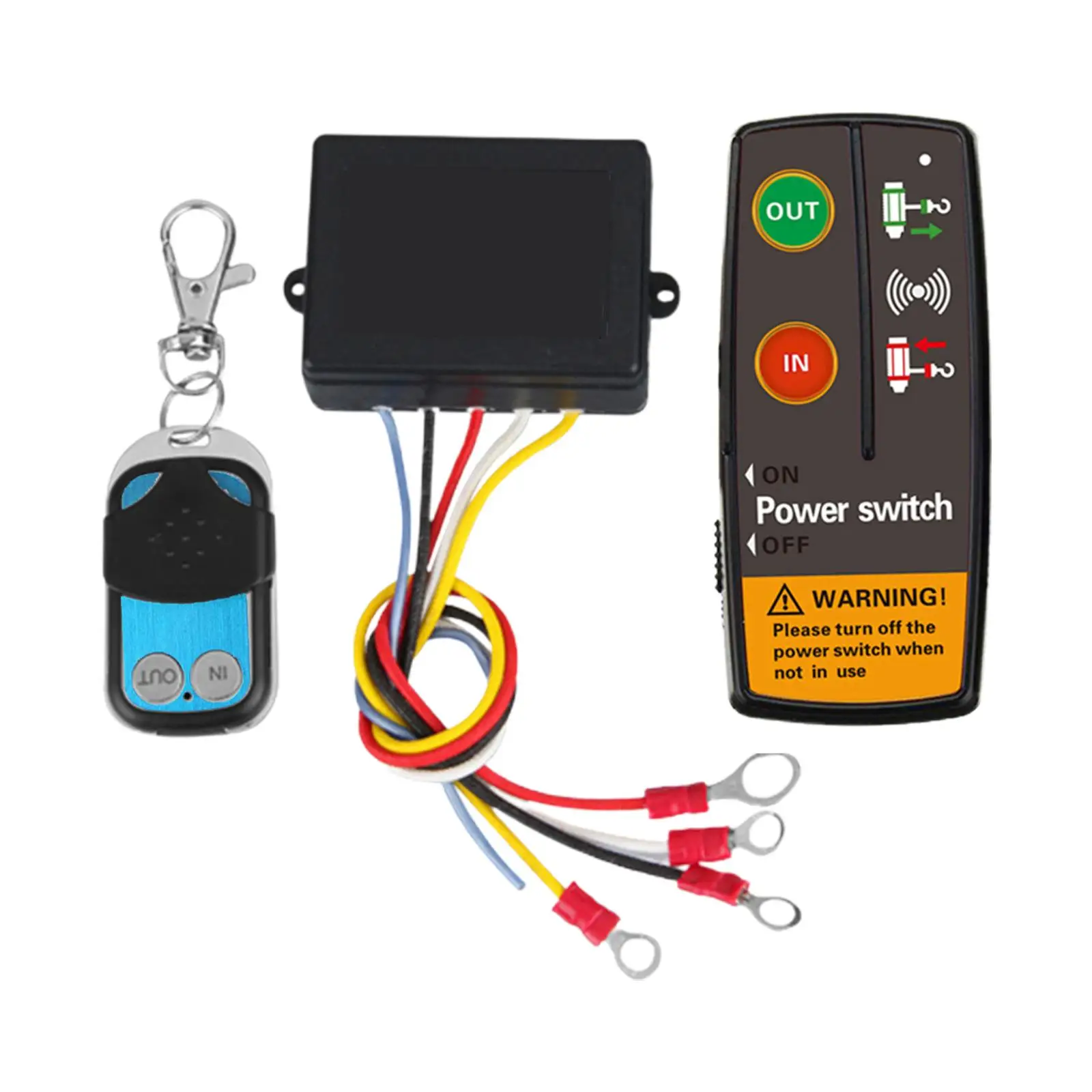 Wireless Winch Remote Control Set Winch Remote Receiver Repair Easily Install Premium Spare Parts for SUV Car ATV Truck UTV