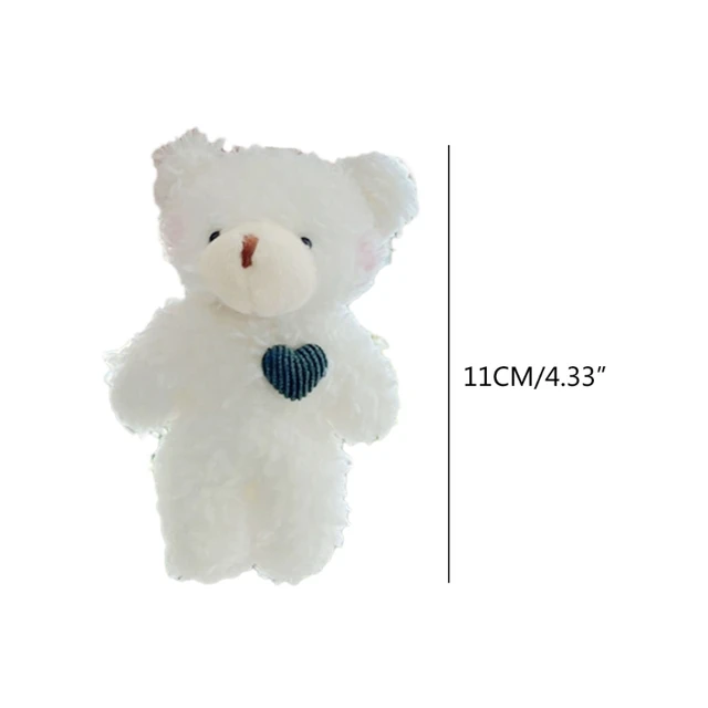 X6HE Mini peluche orso portachiavi carino Aniaml portachiavi ornamento  appeso portachiavi zaino borsa fascino regalo per ragazze donne - AliExpress