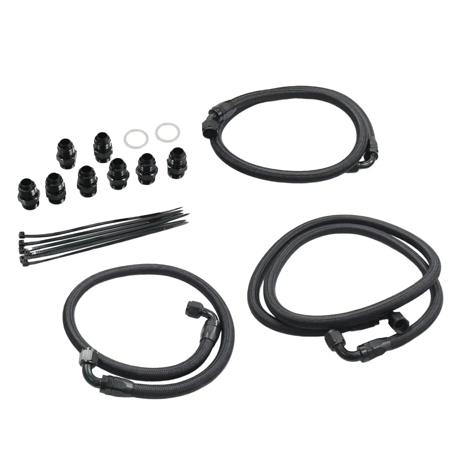 10AN Transmission Cooler Hose Practical High Performance Line Hose Set for Lly/lbz/lmm 2006-2010 GMC 6.6L Accessory