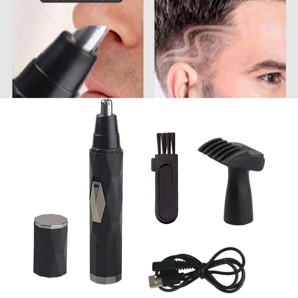 Shaving Nose Ear  Rechargeable Nose Hair  Beard Remover for Men