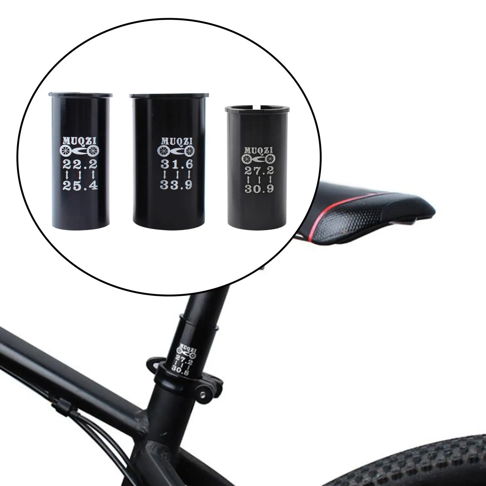 MTB Bike Seatpost Washer Seatpost Tube Adapter Reducer Sleeve Aluminum Alloy