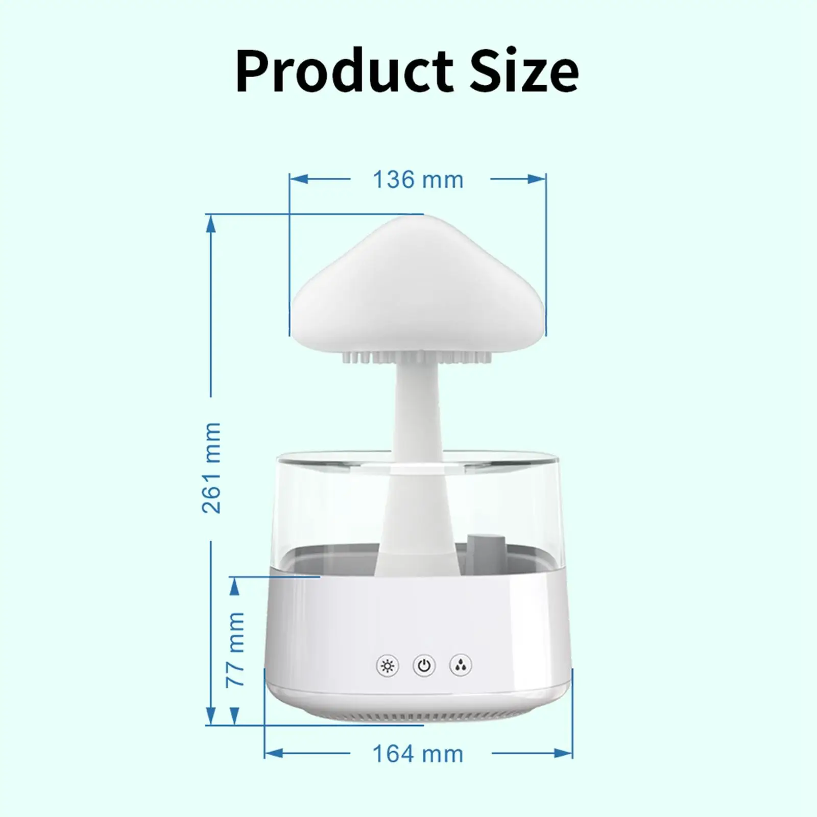 Cloud Raindrop Humidifier Essential Oil Diffuser for Living Room Study Room