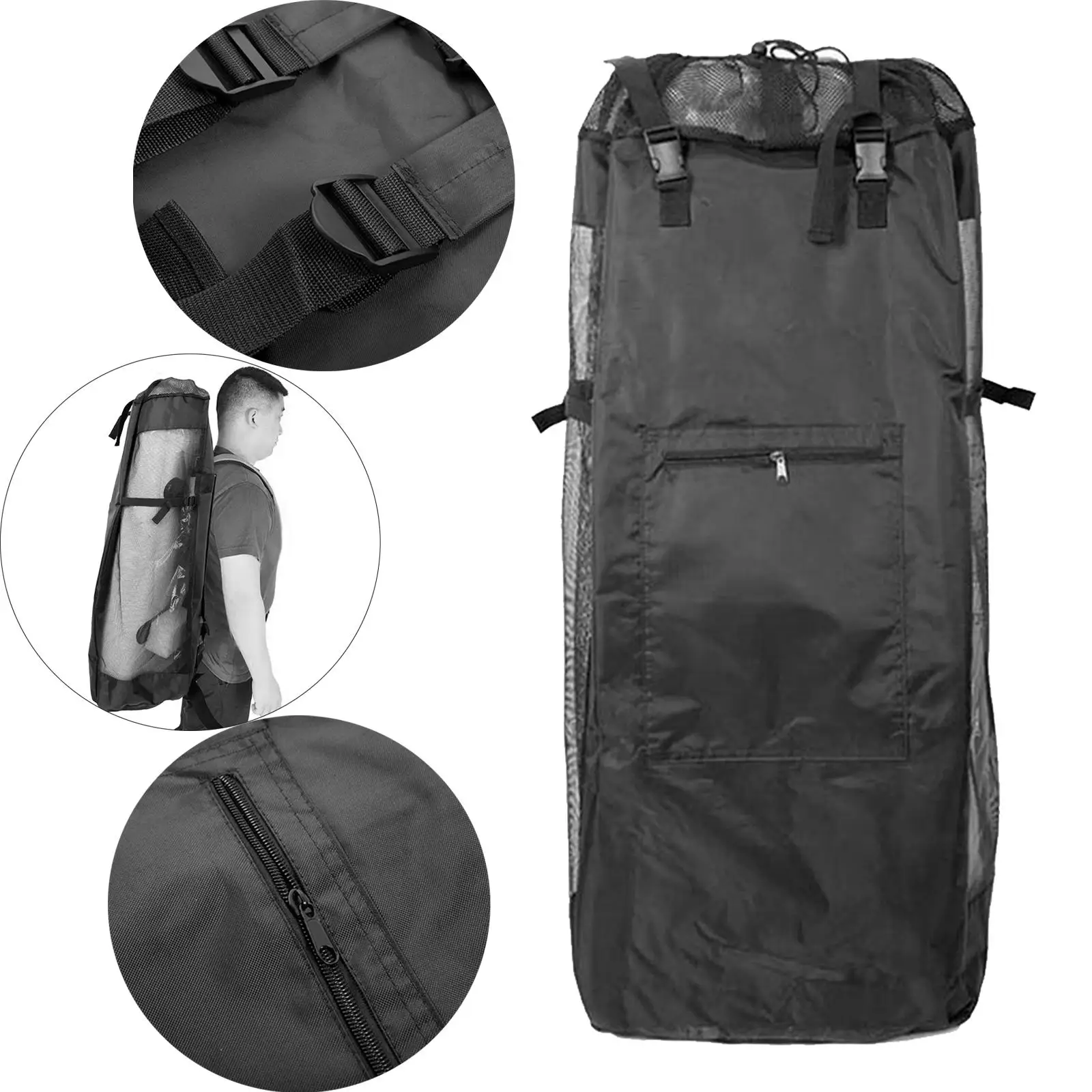 Universal Inflatable Paddleboard Backpack Accessories with Zipper Large Capacity