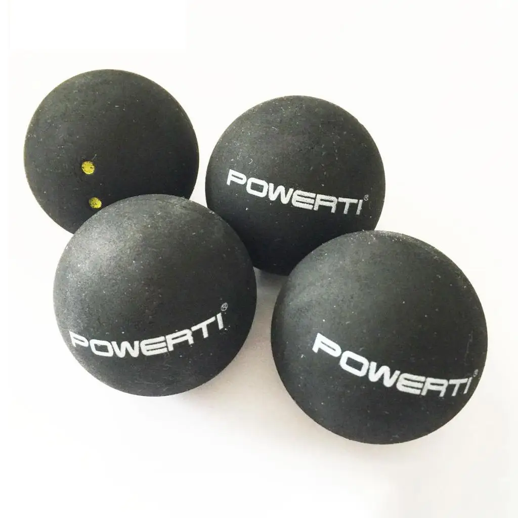 3-part 37 Mm Squash Ball Professional Double Yellow Dots Replacement