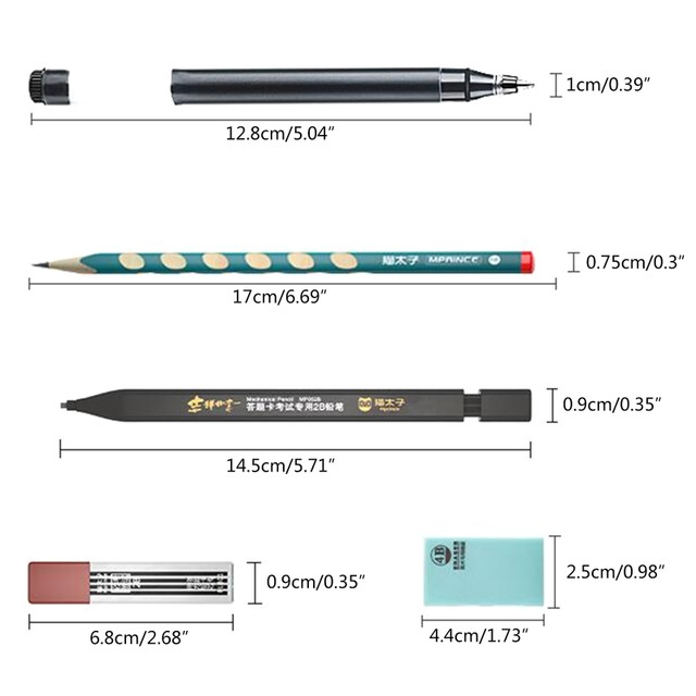 New Style 8 In 1 Small Pen Box Containing 5 Pencils 1 Eraser And 1 Ruler  Suitable For Children As School Gifts Or Birthday Gifts