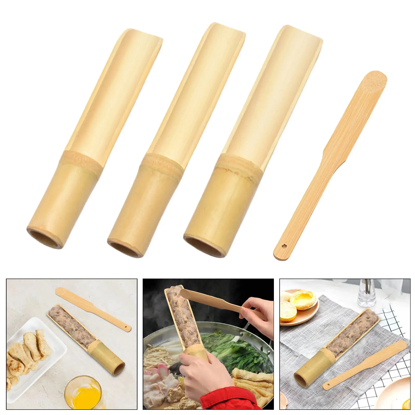Bamboo Meat Ball Maker Accs Convenient Multipurpose Spoon Utensils Gadgets for Home