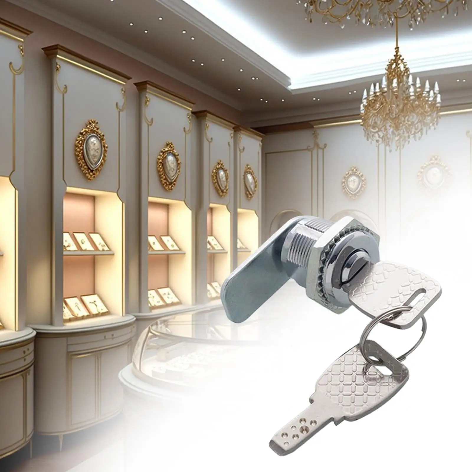 Cabinet cam Lock Multifunction Simple Installation Zinc Alloy for School Locker Pay Phone Letter Box File Drawer Mailbox