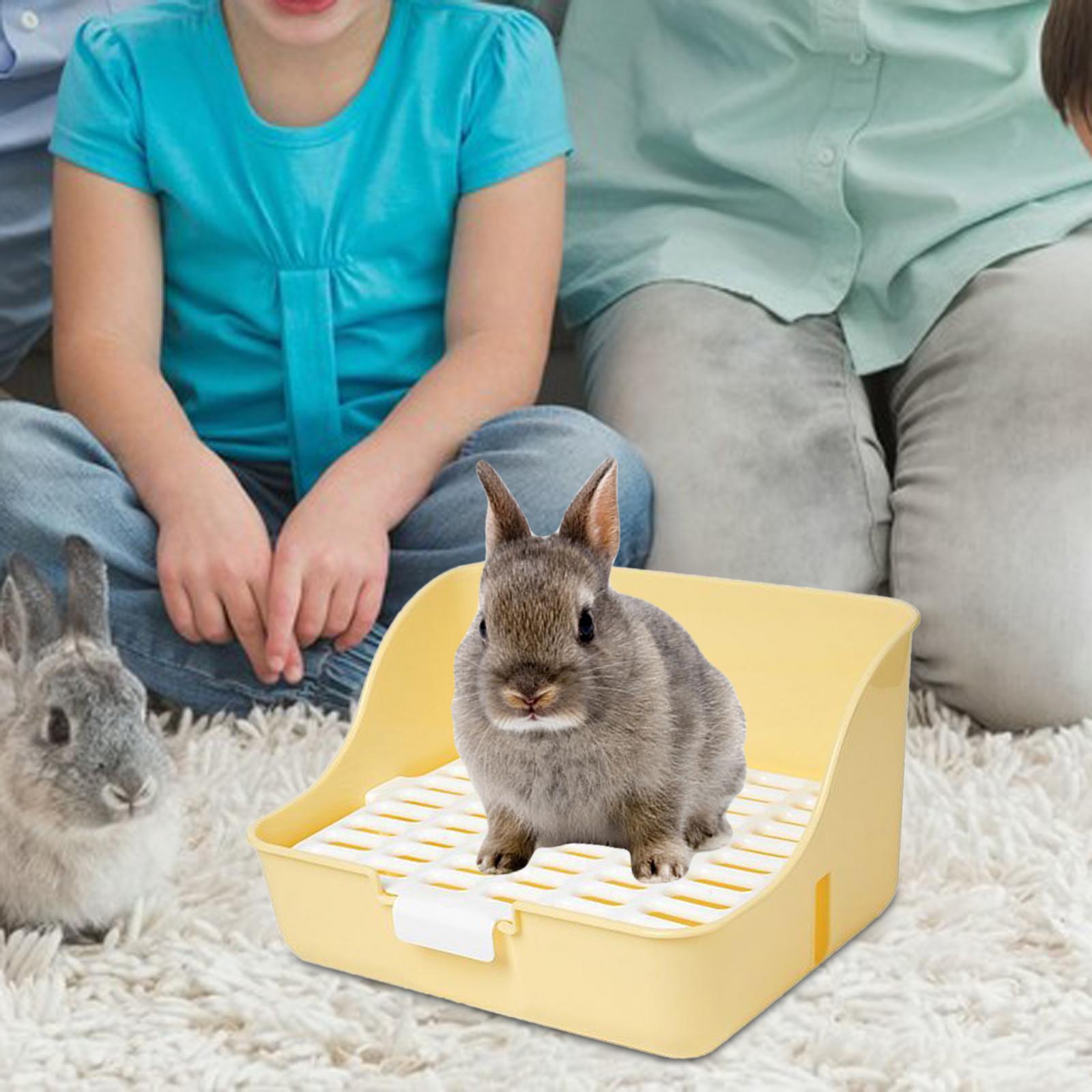 Rabbit Litter Box Detachable Pee Tray Portable Bedpan Pet Toilet for Hamster Small Animals Chinchillas Pet Supplies Bunny Rabbit Litter Box Detachable Pee Tray Portable Bedpan Pet Toilet for Hamster Small Animals Chinchillas Pet Supplies Bunny