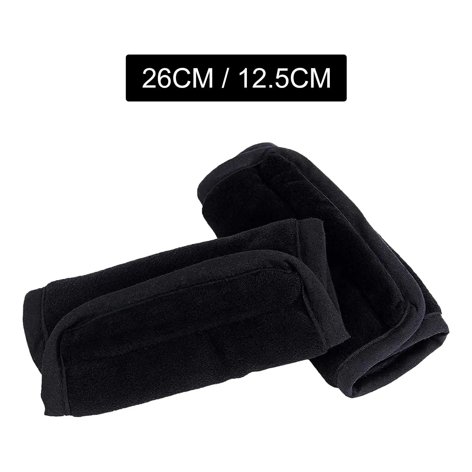 2 Pieces Car Seat Straps Covers Black Stroller Shoulder Covers for Stroller