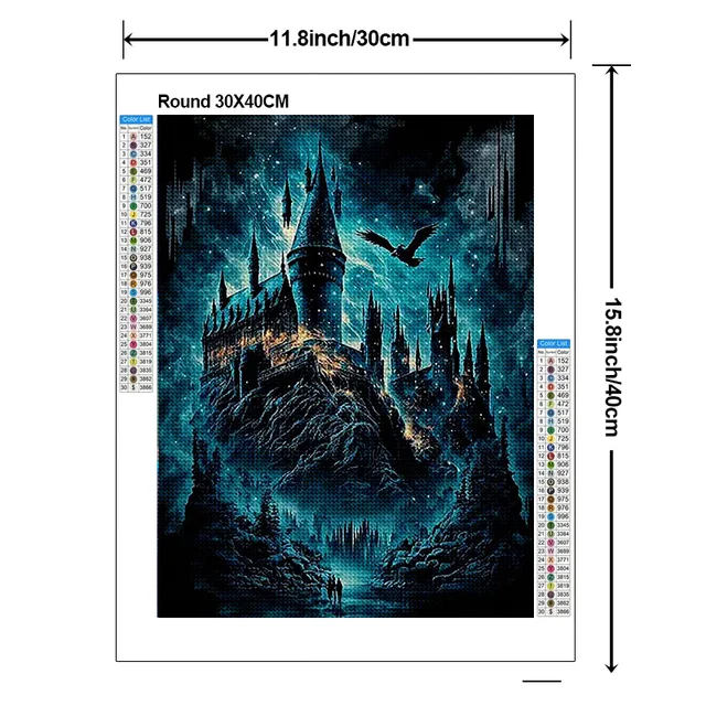 Diamond Painting Harry Potter Hogwarts  Harry Potter Hogwarts Castle  Painting - 5d - Aliexpress