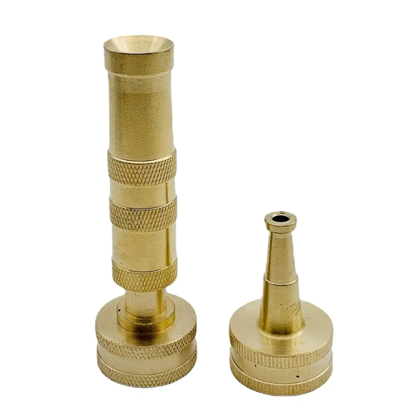 Solid Brass Hose Nozzle for Garden Heavy Duty Metal Twist Hose Nozzle Jet Sweeper Nozzle for Plants House Yard car Wash