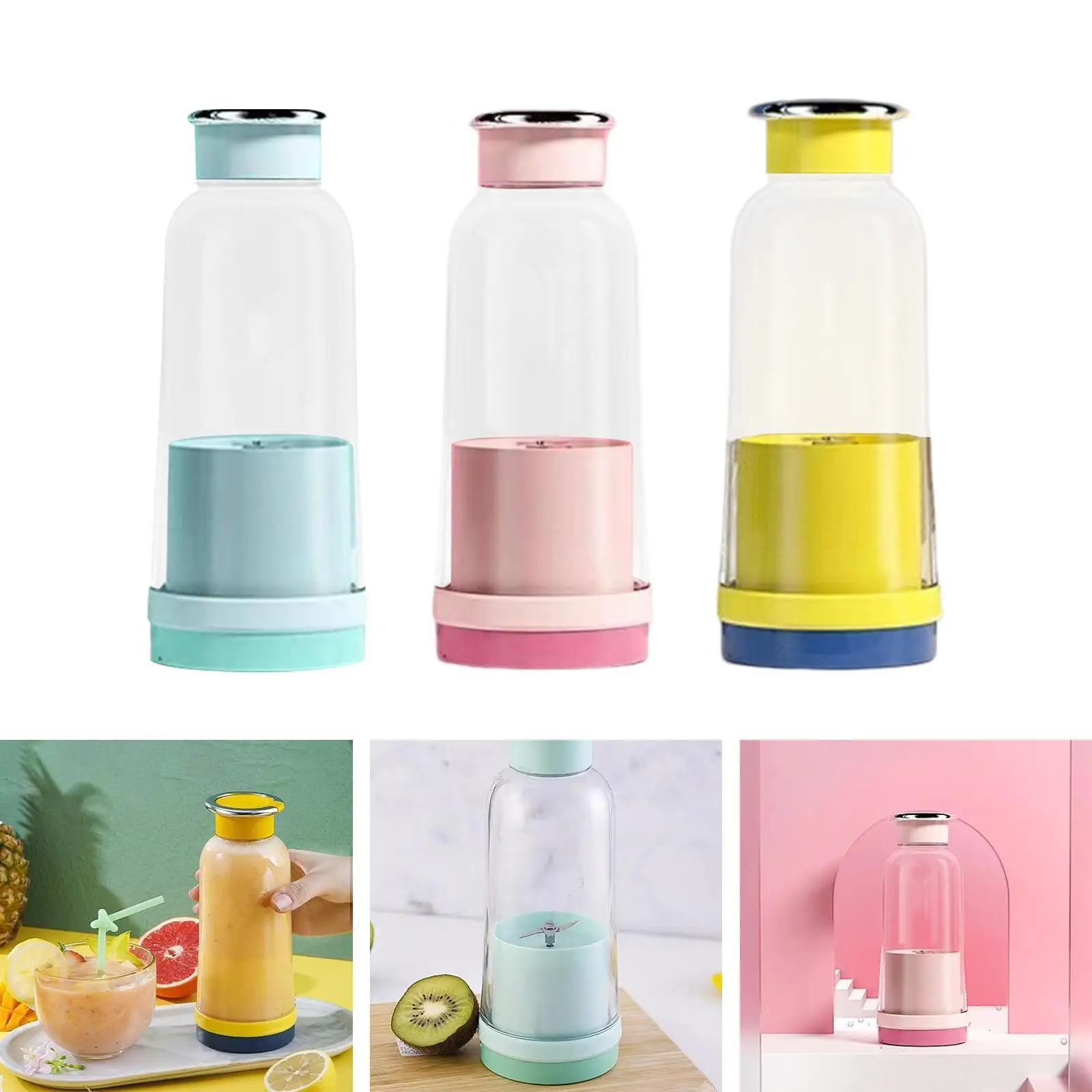 Handheld Juice Cup Personal Juicer Food Fruit Mixer Quick Juicing Shaker Blender Smoothie for Travel Home Household Gym Camping