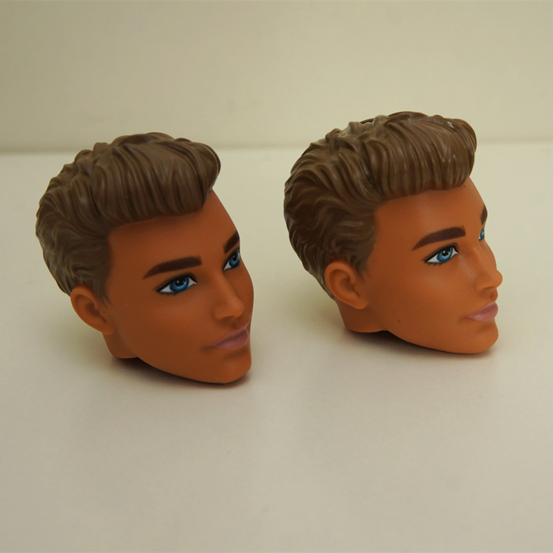 1 Pieces 30cm Ken Doll's Head Tan Skin Head Accessories Toys for Children