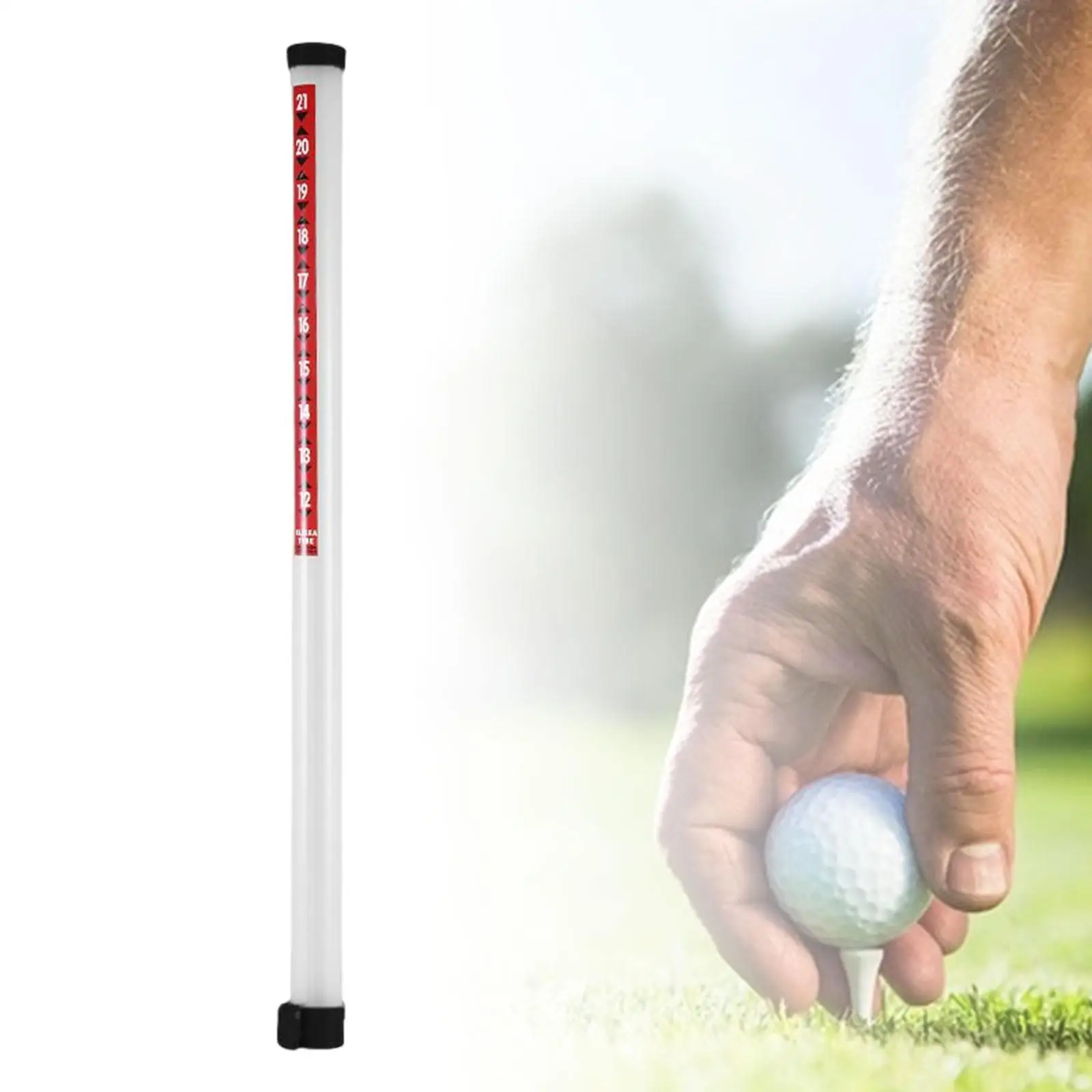 Golf Ball Retriever Pick up Sucker Tool with Foot Release Golf Accessories Golf Ball Shag Tube for Men Women Practice Training