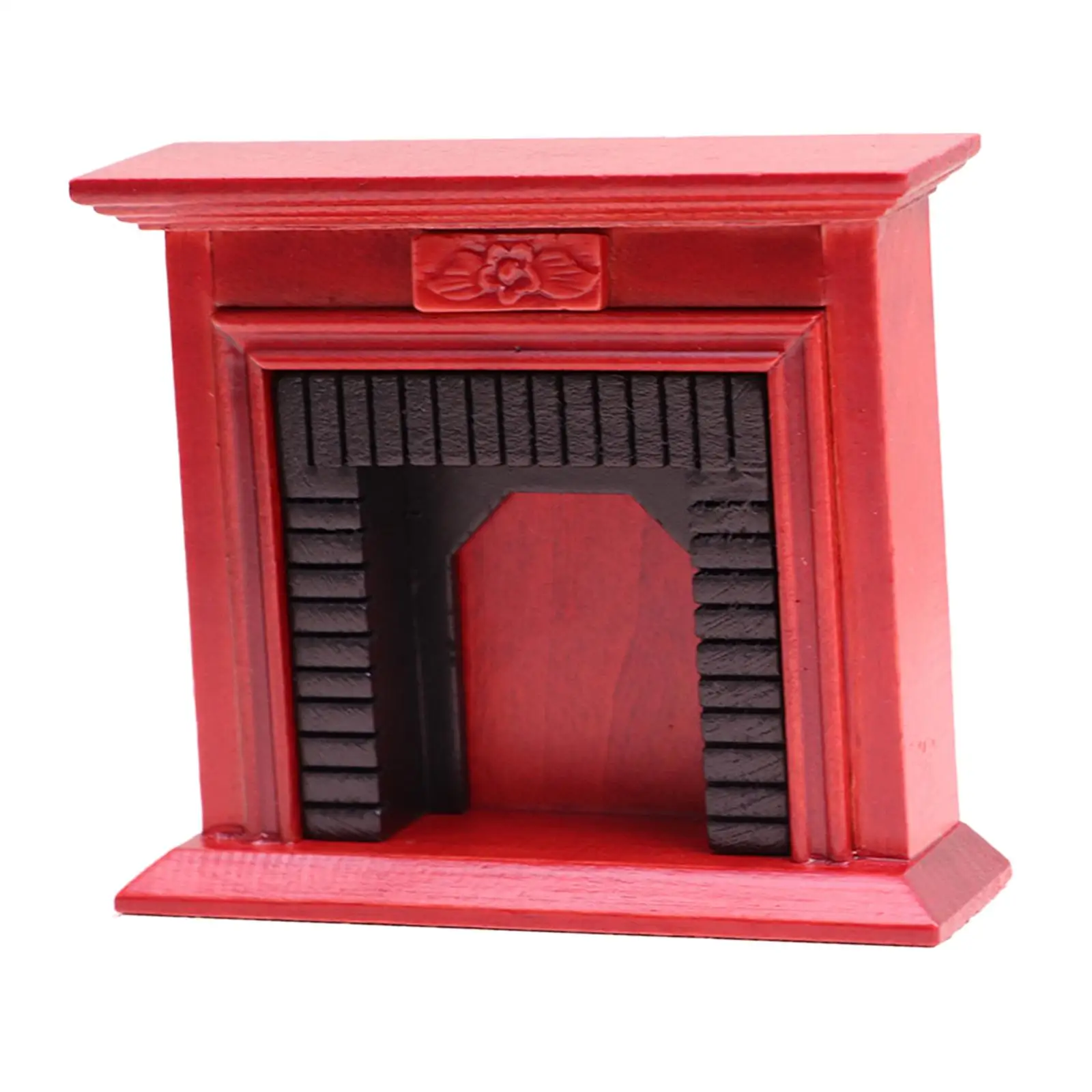 Miniature Fireplace Miniature Dollhouse Decoration Accessory Toy Vintage