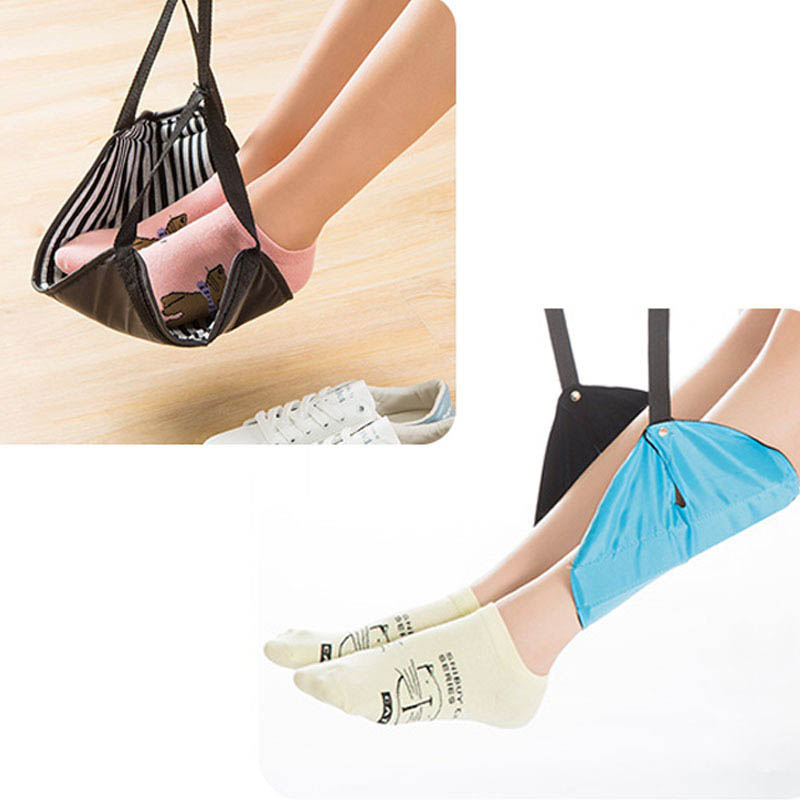 Description Picture 6 of itemPortable Footrest Polyester Flight Carry-on Foot Rest Travel Pillows Leg Hammock Airplane Relieve Feet Swelling