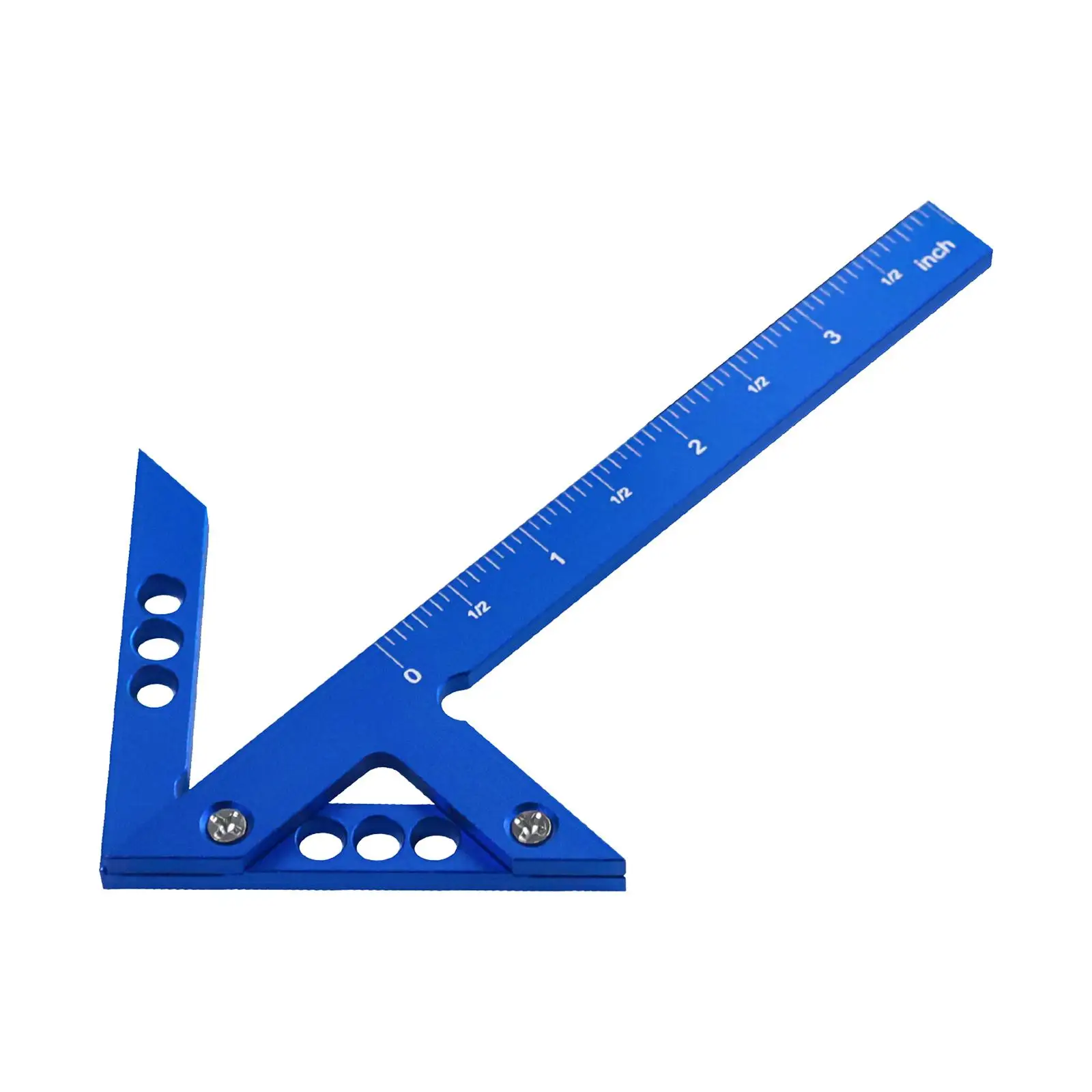 Center Measuring Tool Woodworking Angle Ruler Square Protractor Aluminum Alloy Circle Center Finder Tool for Drawing Engineer