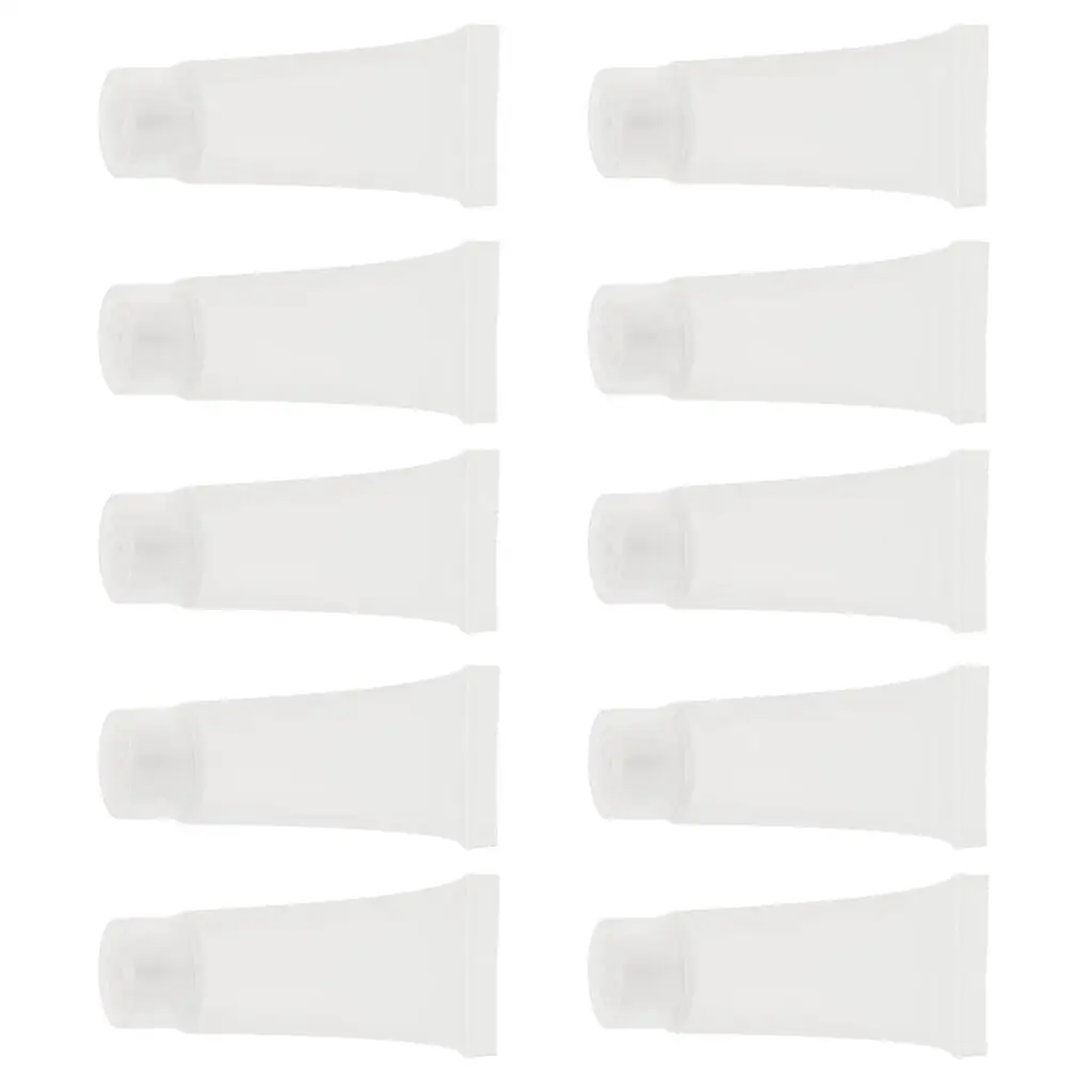10x Transparent Empty Plastic Tubes Bottles Makeup Lotion Containers