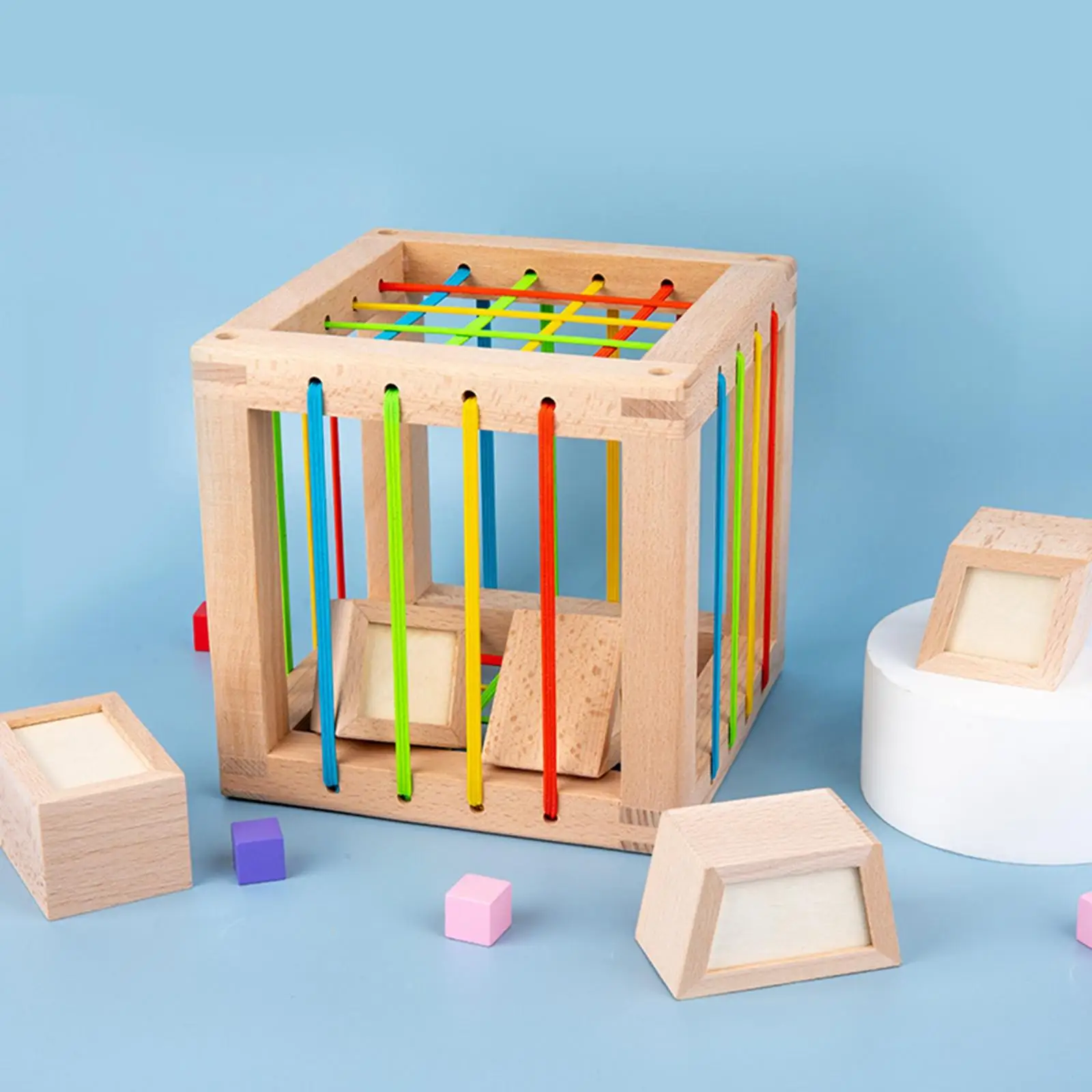 Montessori Block Shape Toys for Boys Girls,  4 5 6 Birthday Gifts