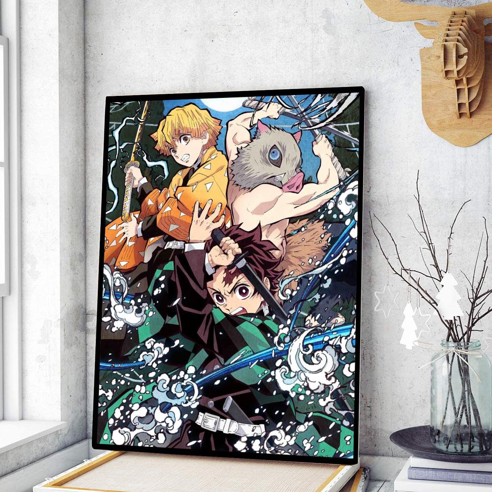 Demon Slayer Luxury Anime Adhesive Art Poster