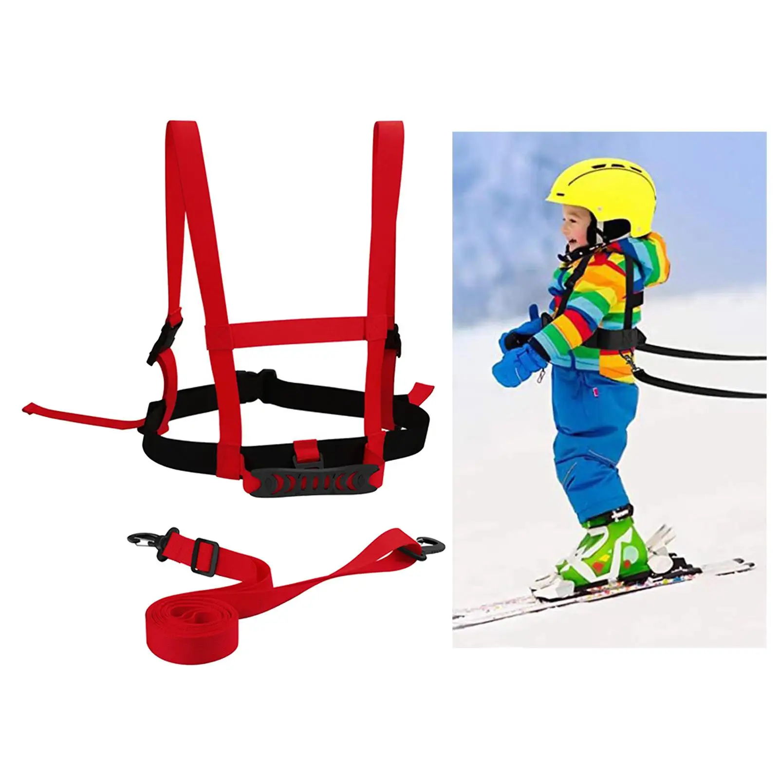 Kids Ski Harness Safety Shoulder Strap for Training Snowboard Winter Sports
