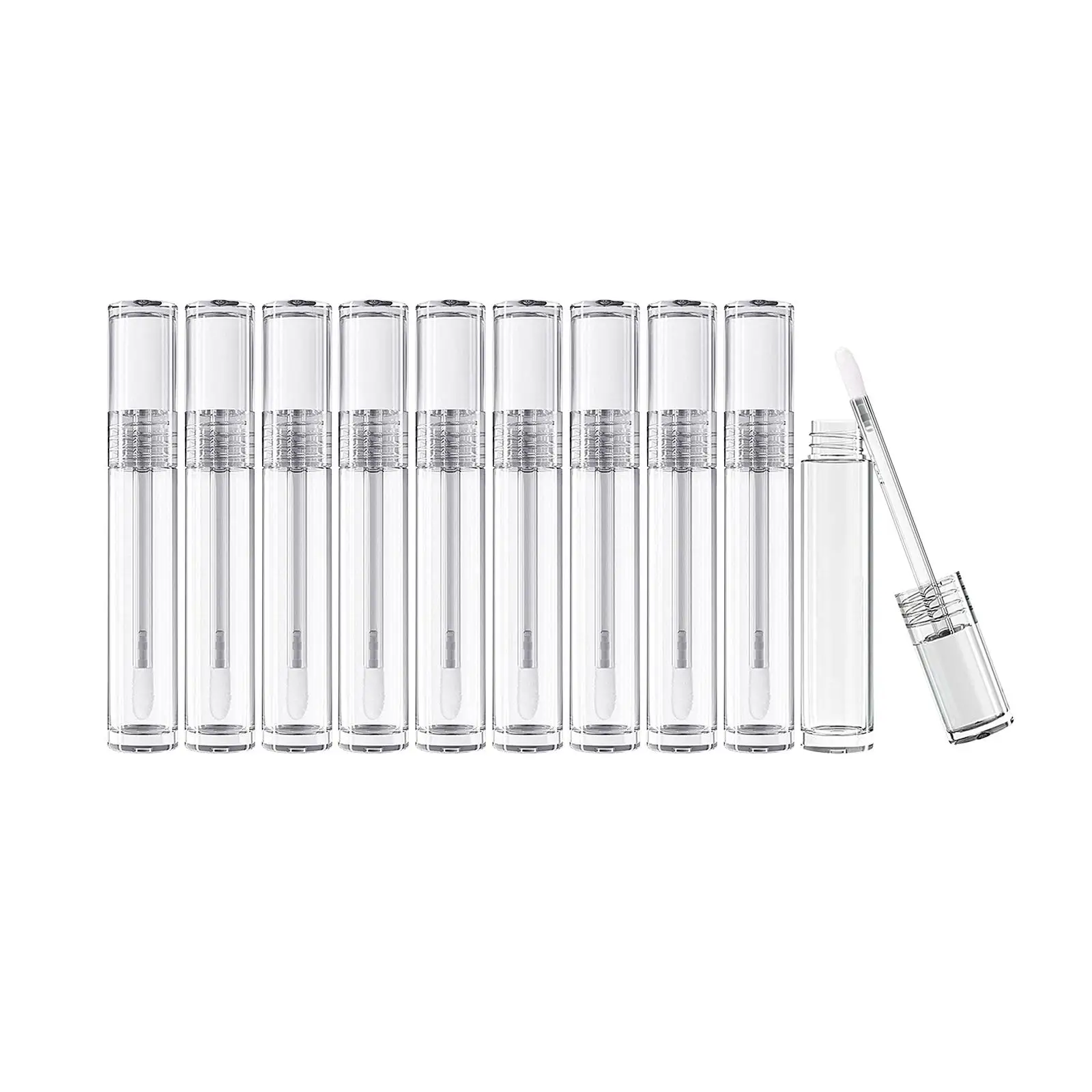 10x Lip Gloss Tubes Containers Refillable Empty Transparent cosmetics diy Containers DIY for Valentine`s Day Present Replacement
