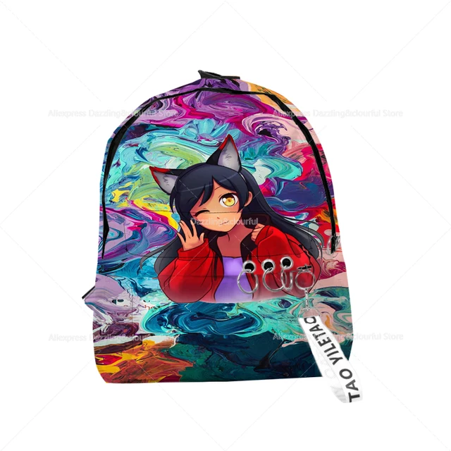 Meemeow Aphmau School Bags Mee Cat Travel Bags Notebook Shoulder Backpacks