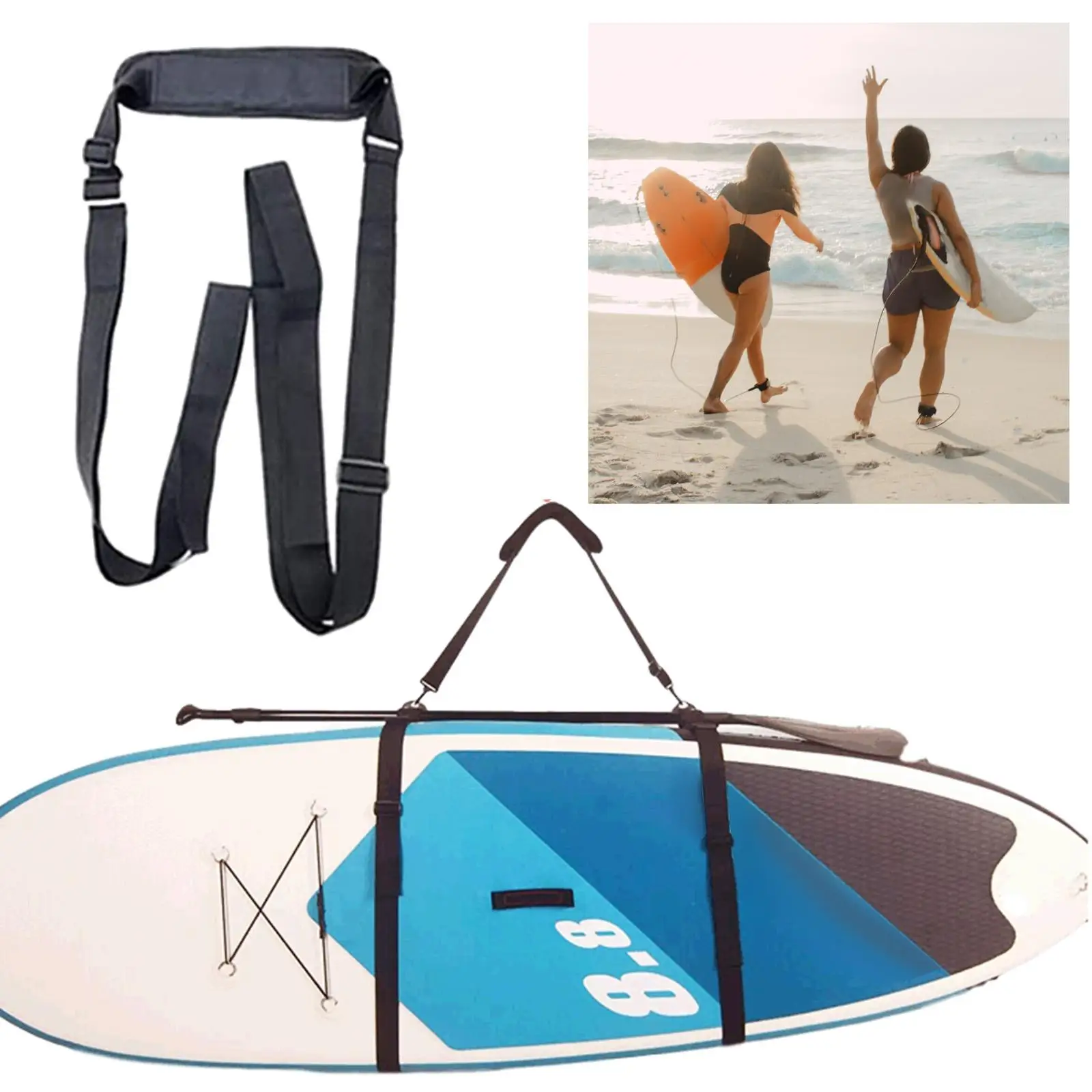 Portable Paddleboard Carry Straps Soft Surfboard Nylon Paddleboard for Fishing Tourism Travel Adult Youth