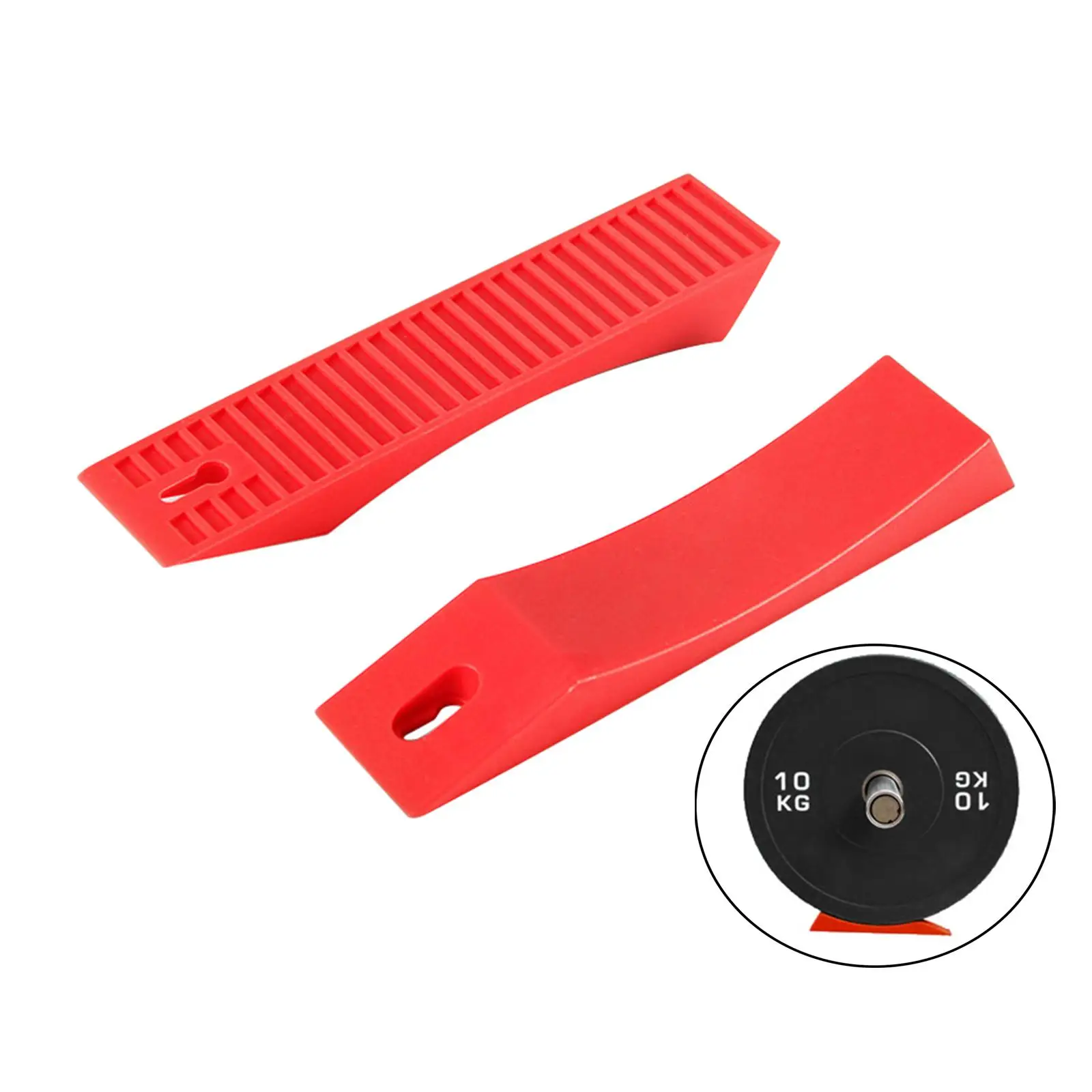 2x Anti Slip Barbell Plate Silicone Barbell Wedge for Dumbbell Rack Stand