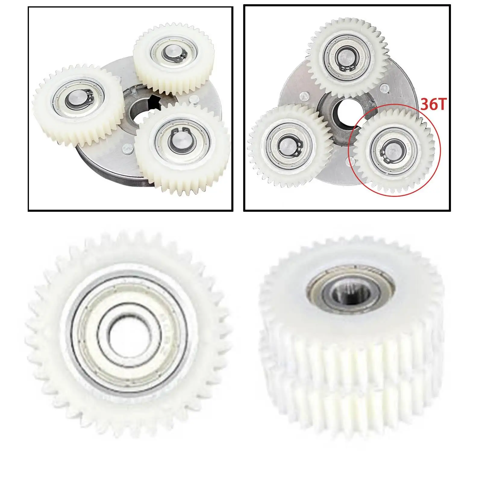 3Pcs 36T Planetary Gears Part Set for   Motor Electric Vehicle