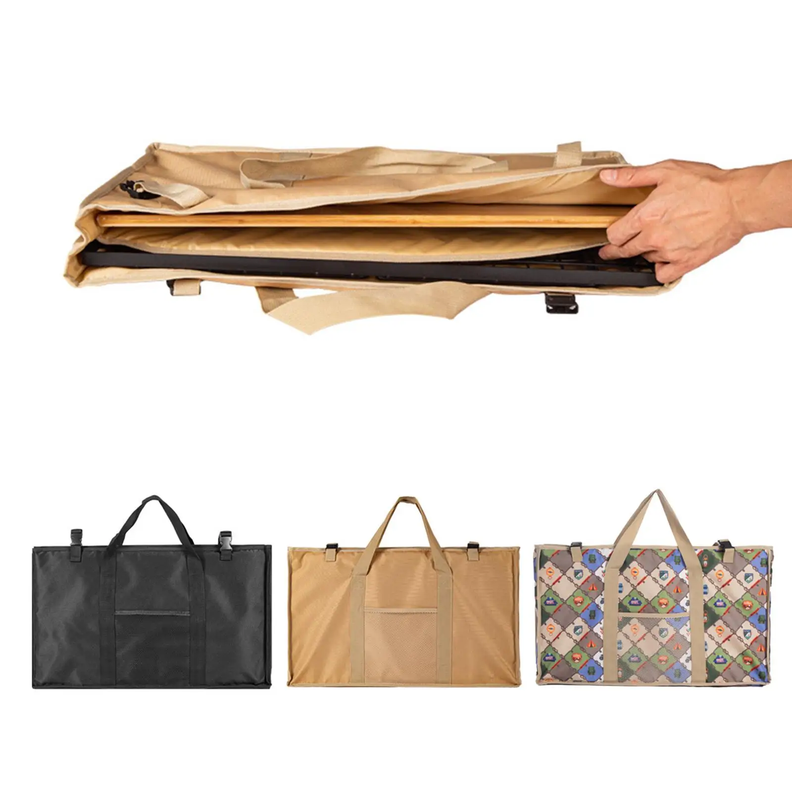 Portable Folding Table Storage Bag Drain Rack Storage Bag for Outdoors