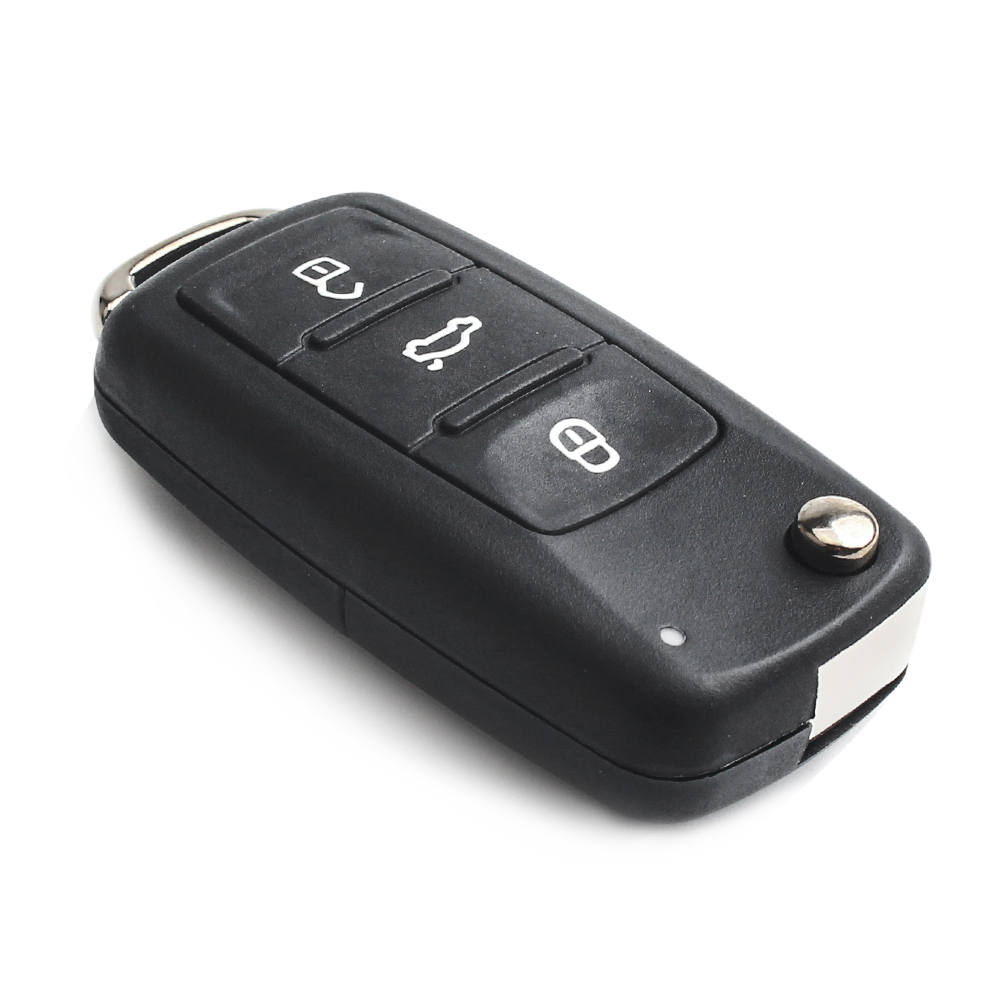 KEYYOU Ersatz Klapp Auto Schlüssel Shell Fall Fob Für VW Volkswagen Golf Mk6 Tiguan Polo Passat CC SITZ Skoda Octavia 3 Taste – Detail 6