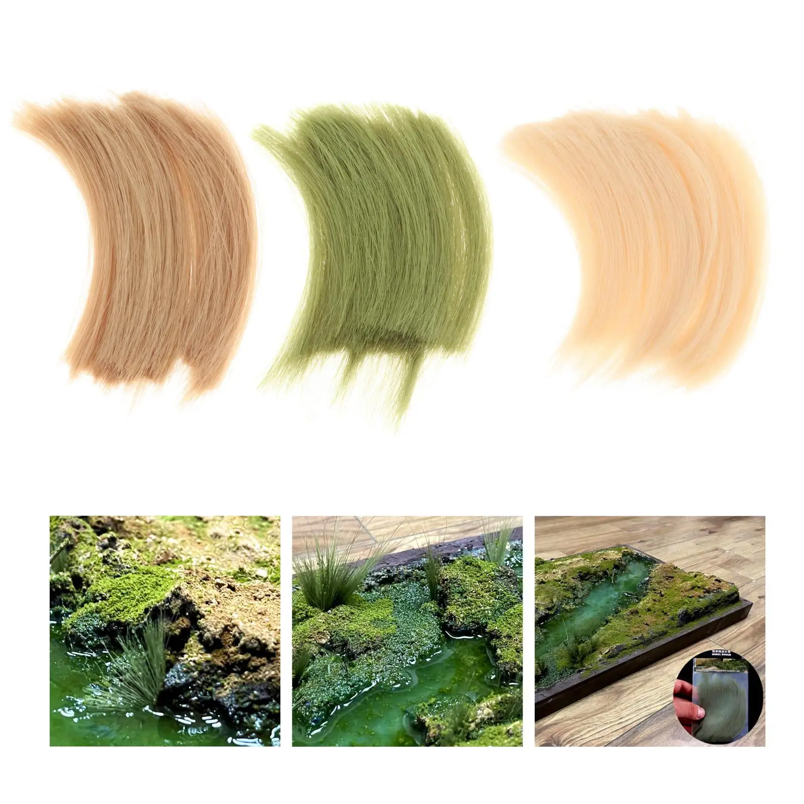 Resin Long Grass Model Making Material Toys Layout Supplies for Sand Table
